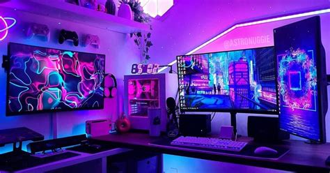 Girl gamer gaming room rgb pink | Gaming room setup, Small game rooms ...