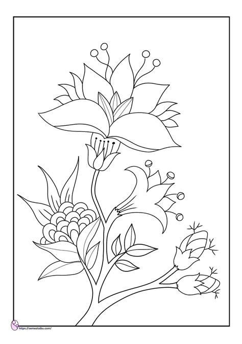 Gambar Taman Bunga Untuk Mewarna / Flower Garden Clipart Black And White Posted By Ryan Simpson ...