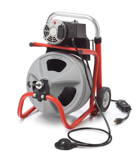 Ridgid-27013 K-400 Drum Machine w/ C-45 I 1/2 In. x 75 Ft. Solid Core Cable - Walmart.com ...