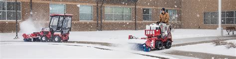 Ventrac Sidewalk Snow Management