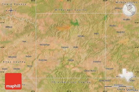 Satellite Map of Baylor County