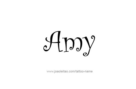 Amy Name Tattoo Designs