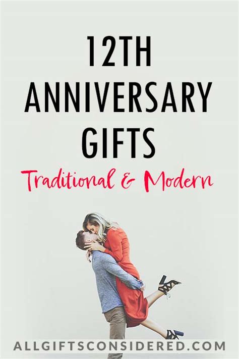 12th Anniversary Gifts: Best Ideas (Traditional & Modern) » All Gifts ...