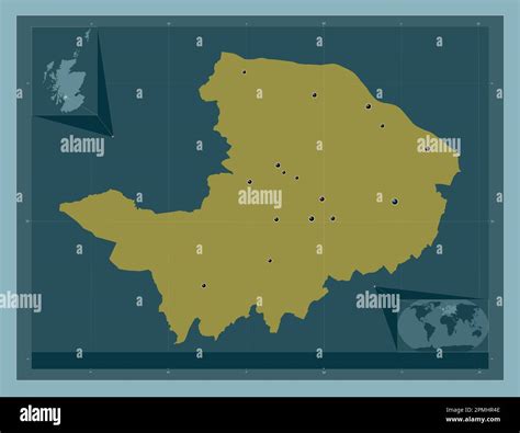 Renfrewshire, region of Scotland - Great Britain. Solid color shape ...