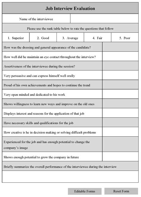 Interview Guide Template Word