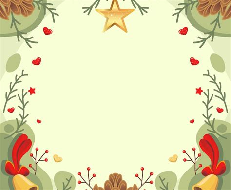 Christmas Background With Green And Red Color