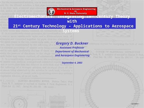 (PPT) Electromechanics: Integrating 19 th Century Theory with 21 st Century Technology ...