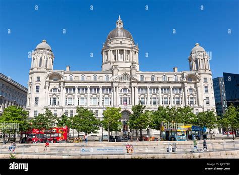 Port of Liverpool Building, Pier Head, Liverpool, England, UK Stock ...