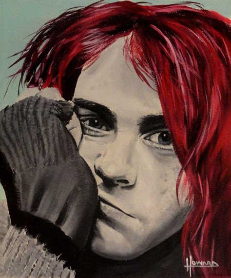 Kurt Cobain (Red Hair) Nirvana Art Print Reproduction 10 X 12 Signed By ...