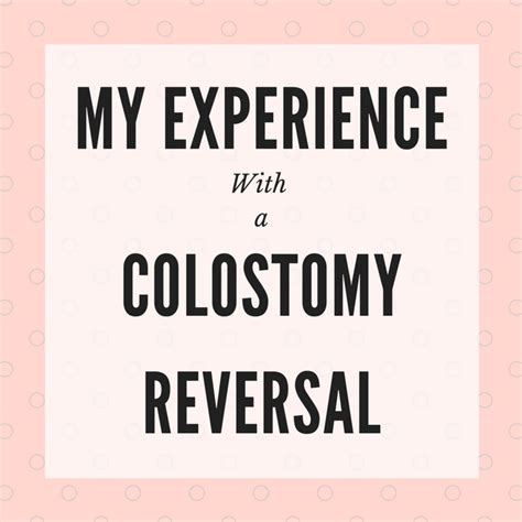 My Temporary Colostomy Reversal One Year After (Stoma Reconnect ...