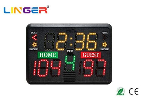 Custom Portable Electronic Scoreboard With Aluminum Frame , Portable ...