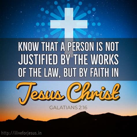 Justified by Faith - I Live For JESUS