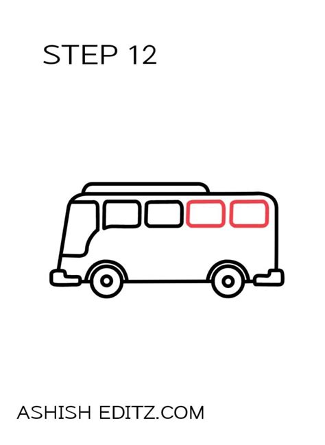 How to Draw bus esay step || only 2 minuts || bus Drawing