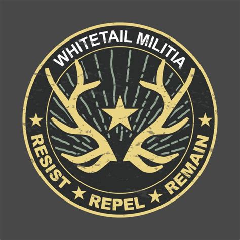 Check out this awesome 'Whitetail Militia' design on @TeePublic! | Logo ...