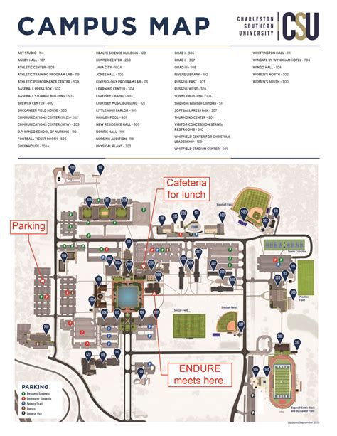 Campus Map for Endure – Church and Gospel