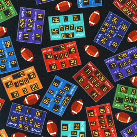 Football Fabric by the Yard Sports Life 5 Collection Robert - Etsy