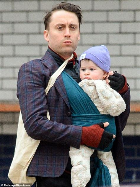 Kieran Culkin puts on a dapper dad display as he steps out for a walk ...