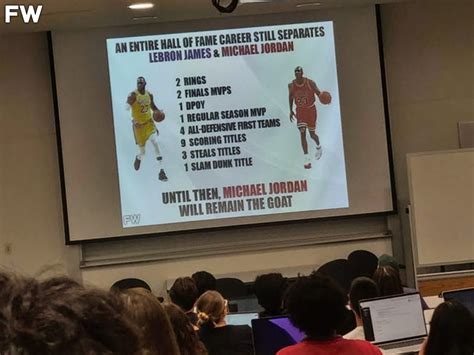 A Teacher Used A Michael Jordan vs. LeBron James Debate Graphic From ...