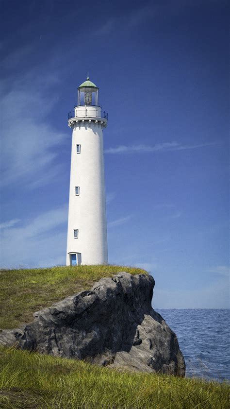 ArtStation - Lighthouse on cliff edge