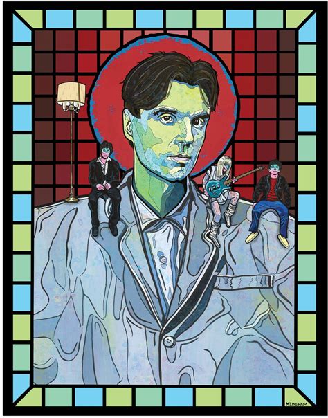 Saint David Byrne (Talking Heads) | M. Lineham Art