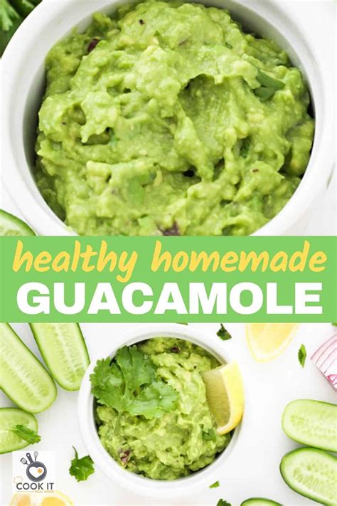 Healthy Guacamole - Cook It Real Good