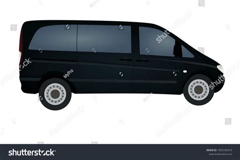 Van Side View Vector Illustration Stock Vector (Royalty Free ...