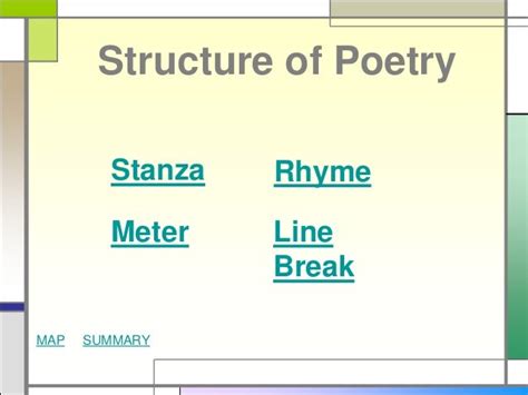 Structure of poetry