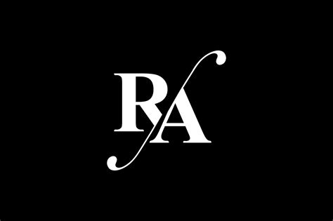 RA Monogram Logo Design By Vectorseller | TheHungryJPEG.com