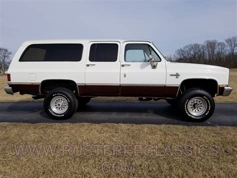 Chevy Chevrolet 1987 87 Suburban Silverado White V20 K20 4x4 3/4ton