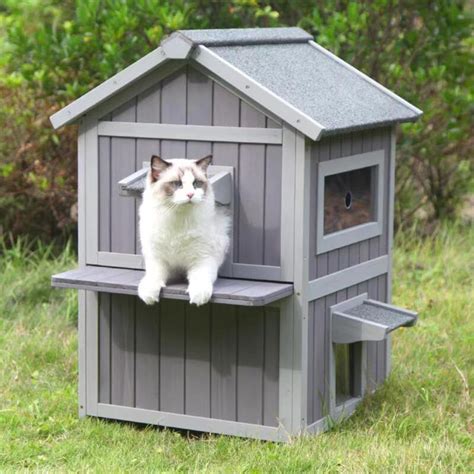 Tucker Murphy™ Pet Bromsgrove Outdoor Cat House | Wayfair