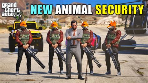 GTA 5 : MICHAEL'S NEW ANIMAL SECURITY || BB GAMING - YouTube