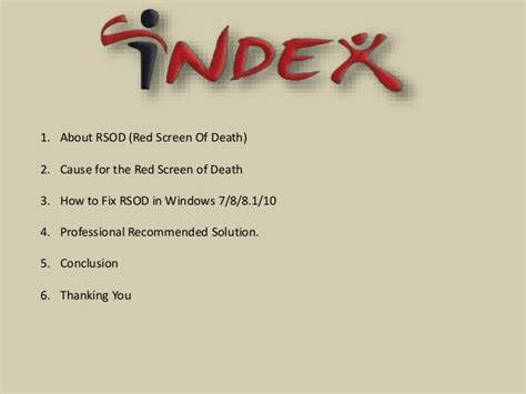 FIX: RSOD Red Screen Of Death in Windows 7/8/8.1/10