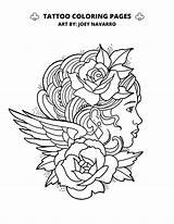 Tattoo Coloring Sheets sketch template