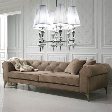 Modern Italian Nubuck Leather Designer Sofa | Sofa design, Modern sofa ...