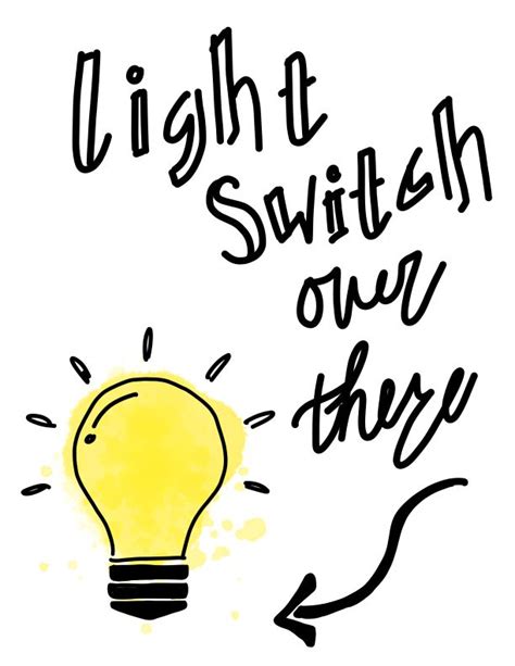 Light Switch Sign | Classroom signs, Signs, Light