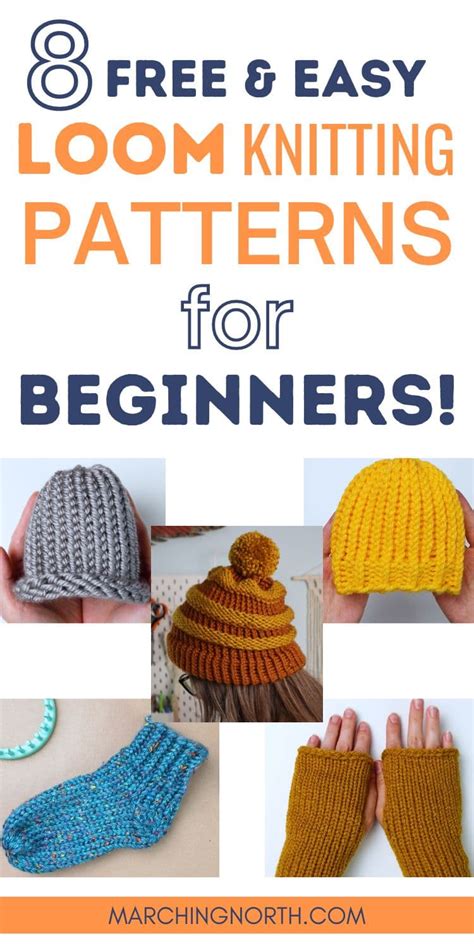 EASY Free Loom Knitting Patterns for Beginners (Start Here!) | Marching ...