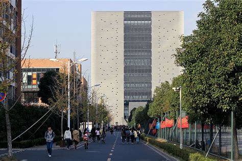 Zhejiang Campus Library, Tongji University, Jiaxing, Zhejiang Province, China / Atelier Z+ ...