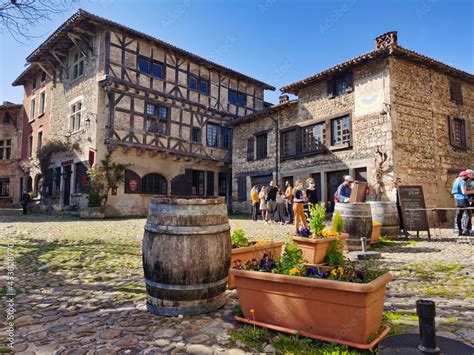 Medieval village of Perouges, center of France. Stock Photo | Adobe Stock