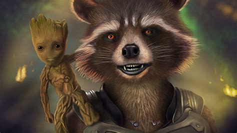 Rocket and Groot Wallpapers - Top Free Rocket and Groot Backgrounds - WallpaperAccess