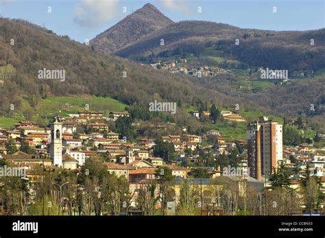 little town view, alzano lombardo, italy Stock Photo - Alamy