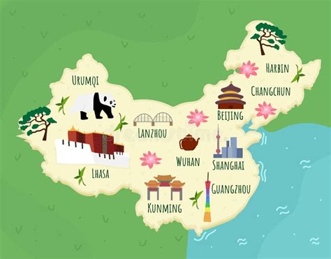 China Landmarks Map