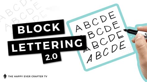 3 Easy Ways to Improve Your Block Lettering - The Happy Ever Crafter Inc.