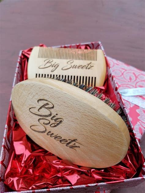 Wood Beard Comb Engraved Comb Personalised Beard Comb Brush - Etsy