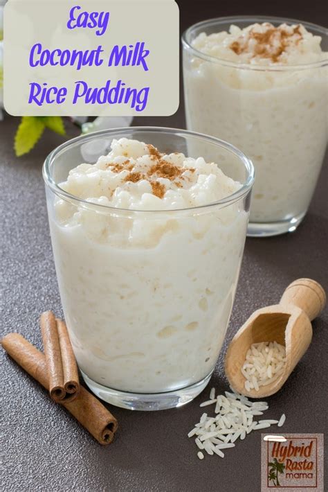 Easy Coconut Milk Rice Pudding by Hybrid Rasta Mama