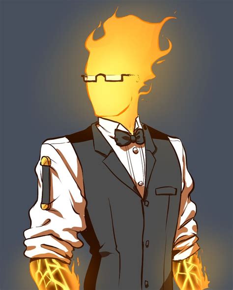 Grillbz! So I saw this and I’d never drawn Grillby before, but this was ...