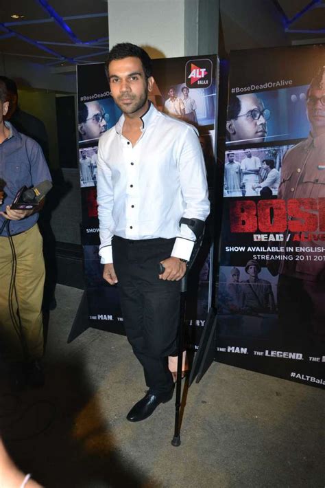 Rajkummar Rao attends screening of Bose: Dead/Alive with an injured leg – India TV