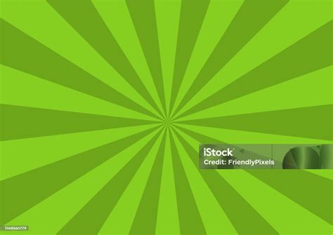 Green Ray Background Vector Stock Illustration - Download Image Now ...