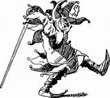 Vintage Comic Character  Court Jester coloring Page ColouringPages sketch template