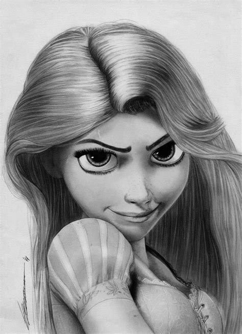 25 Beautiful Cartoon Drawings and Cartoon Art works around the world | Rapunzel drawing, Cartoon ...