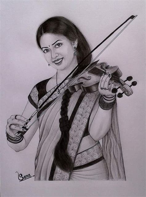 Violin Pencil Drawing Images The best selection of royalty free violin pencil sketch vector art ...